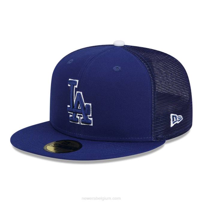 New Era la dodgers mlb slagoefening blauwe 59fifty cap BT241162