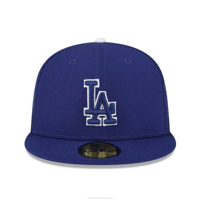 New Era la dodgers mlb spring training blauwe 59fifty getailleerde pet BT24742