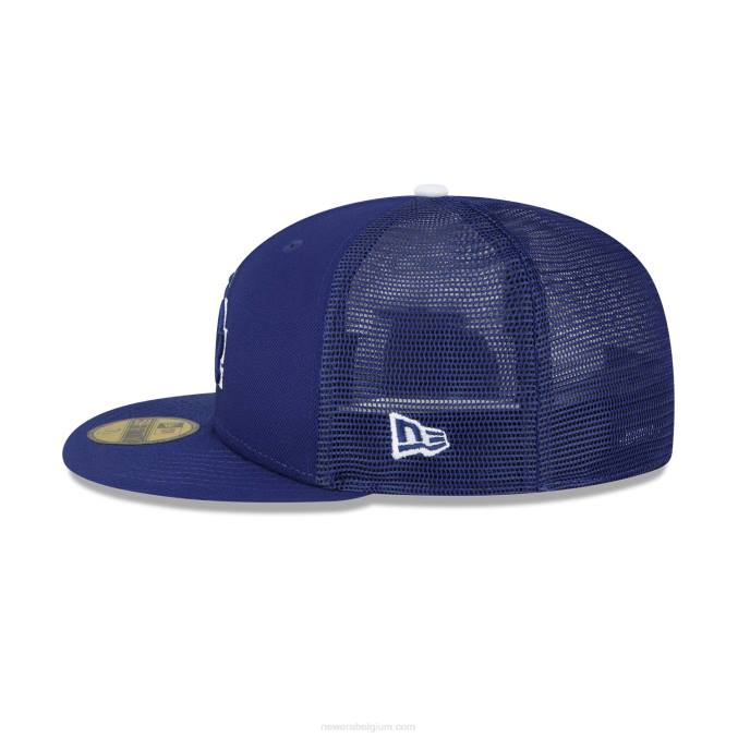 New Era la dodgers mlb spring training blauwe 59fifty getailleerde pet BT24742