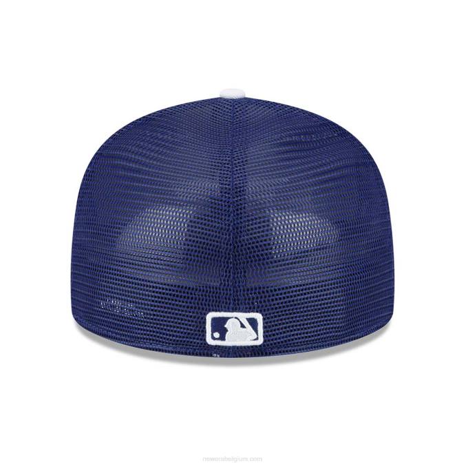 New Era la dodgers mlb spring training blauwe 59fifty getailleerde pet BT24742
