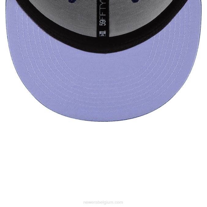 New Era la dodgers mlb zijpatch bloom blue 59fifty getailleerde pet BT24910