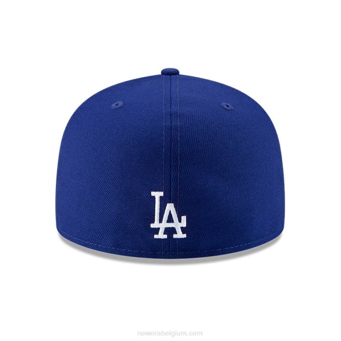 New Era la dodgers mlb zijpatch bloom blue 59fifty getailleerde pet BT24910