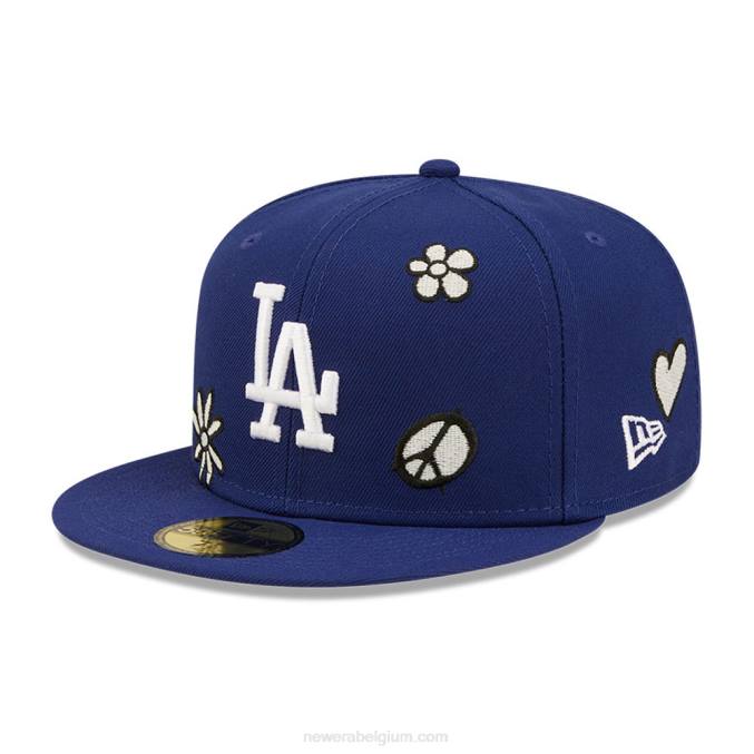 New Era la dodgers mlb zonlicht pop donkerblauw 59fifty pet BT241086
