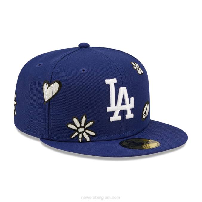 New Era la dodgers mlb zonlicht pop donkerblauw 59fifty pet BT241086