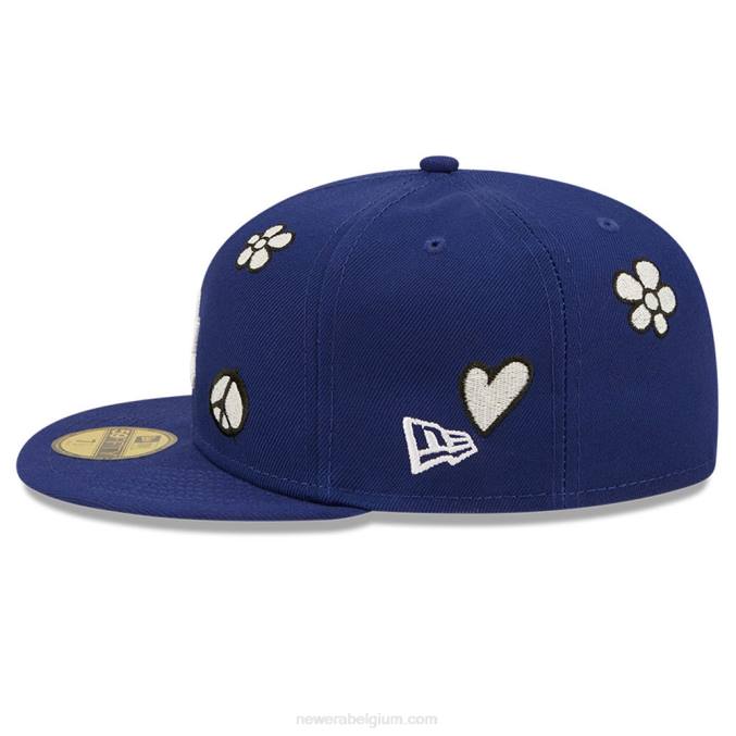 New Era la dodgers mlb zonlicht pop donkerblauw 59fifty pet BT241086