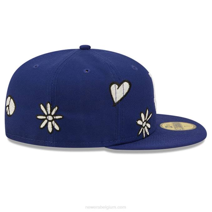 New Era la dodgers mlb zonlicht pop donkerblauw 59fifty pet BT241086