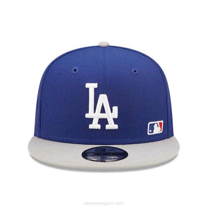 New Era la dodgers mlb zwarte letter boog blauwe 9fifty snapback pet BT241985