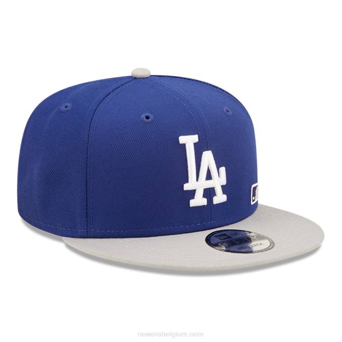 New Era la dodgers mlb zwarte letter boog blauwe 9fifty snapback pet BT241985