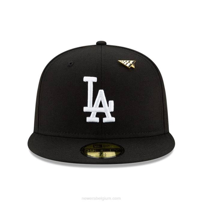 New Era la dodgers paper planes x mlb zwarte 59fifty getailleerde pet BT241117