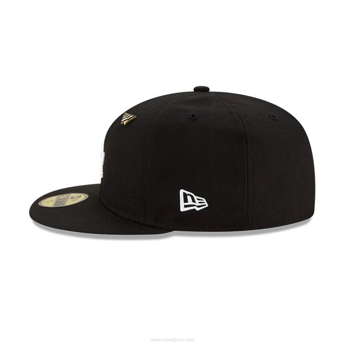 New Era la dodgers paper planes x mlb zwarte 59fifty getailleerde pet BT241117