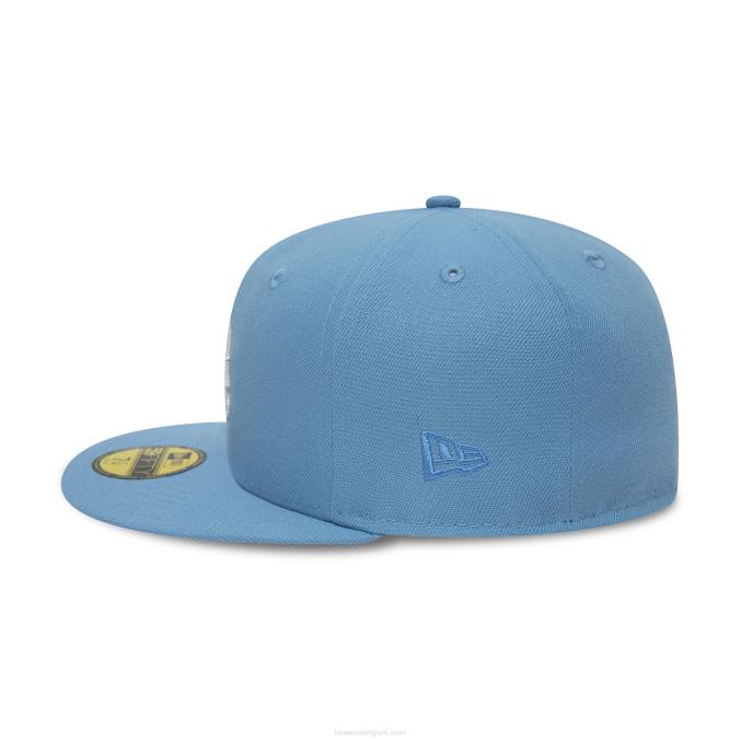 New Era la dodgers pastelblauwe 59fifty getailleerde pet BT241127