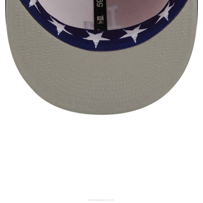 New Era la dodgers pinwheel americana rode 59fifty getailleerde pet BT24779