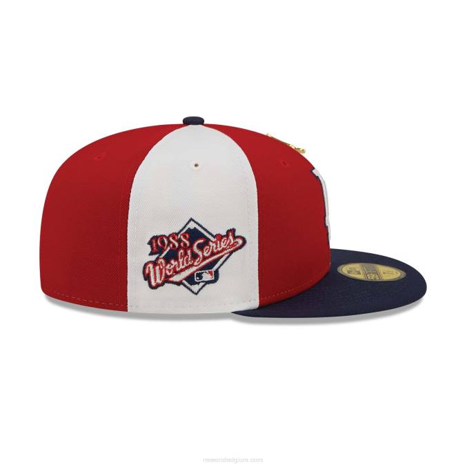 New Era la dodgers pinwheel americana rode 59fifty getailleerde pet BT24779