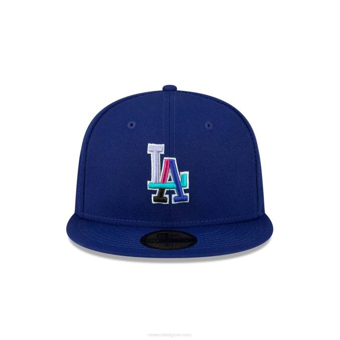 New Era la dodgers polarlights donkerblauwe 59fifty getailleerde pet BT24266