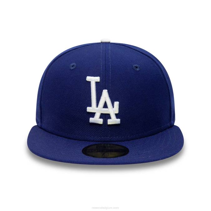 New Era la dodgers premium wollen blauwe 59fifty getailleerde pet BT2483