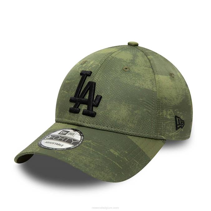 New Era la dodgers print groen 9forty verstelbare pet BT241659