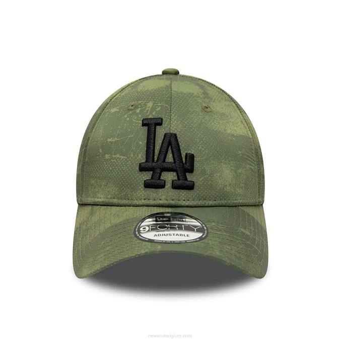 New Era la dodgers print groen 9forty verstelbare pet BT241659
