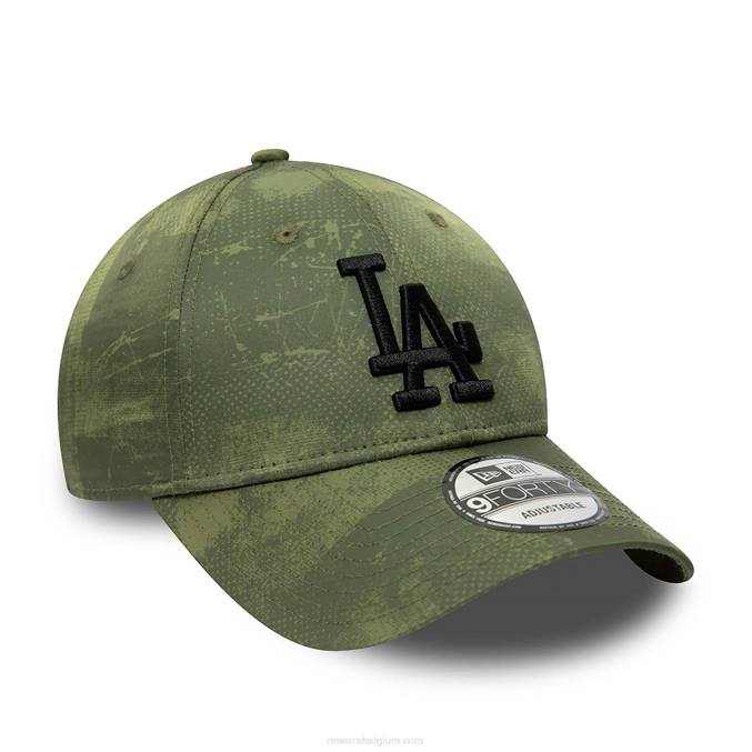 New Era la dodgers print groen 9forty verstelbare pet BT241659