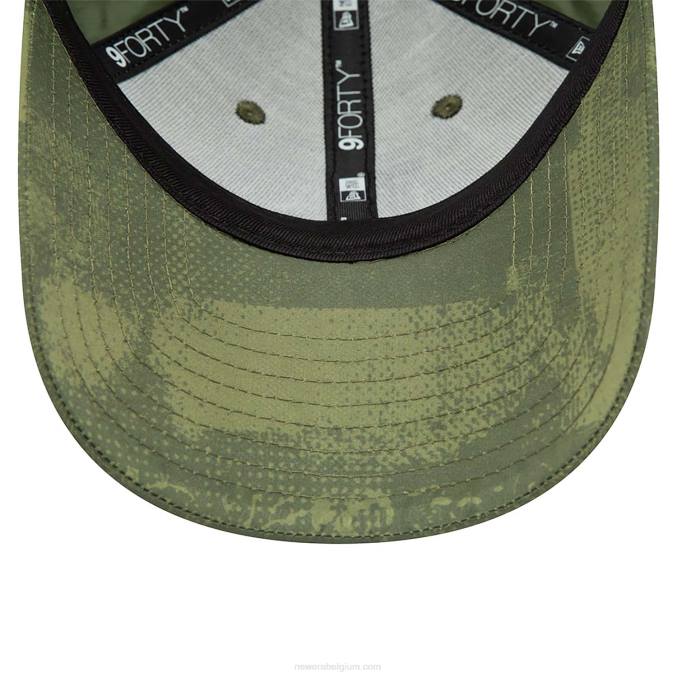 New Era la dodgers print groen 9forty verstelbare pet BT241659