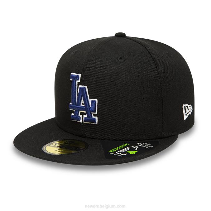 New Era la dodgers repreve zwarte 59fifty cap BT24699