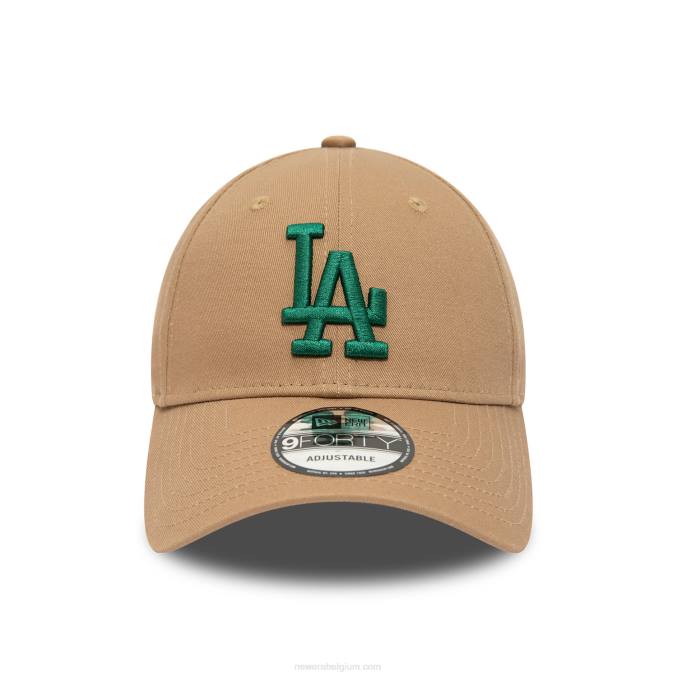 New Era la dodgers seizoensbruine 9forty verstelbare pet BT241734