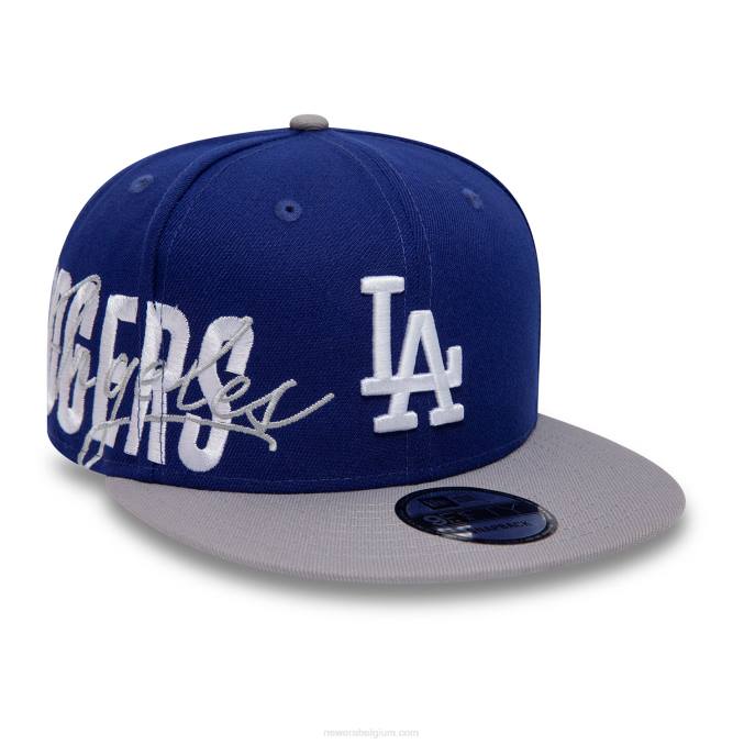 New Era la dodgers side font blauwe 9fifty snapback pet BT241956
