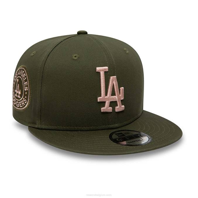 New Era la dodgers side patch medium groene 9fifty snapback pet BT241868