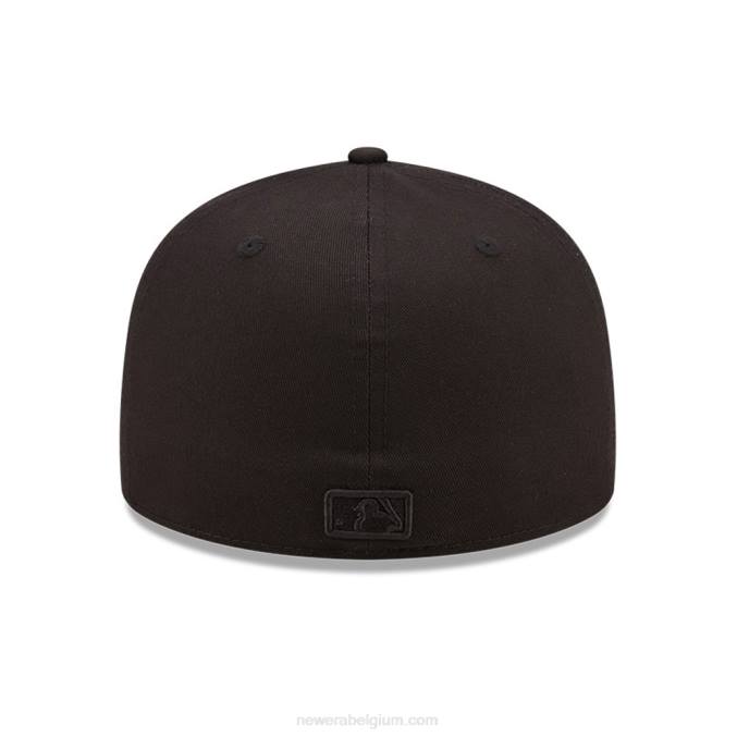 New Era la dodgers side patch zwart 59fifty getailleerde pet BT24537