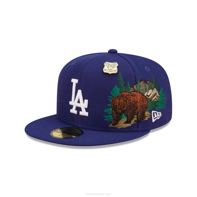 New Era la dodgers state park donker koningsblauw 59fifty getailleerde pet BT24887