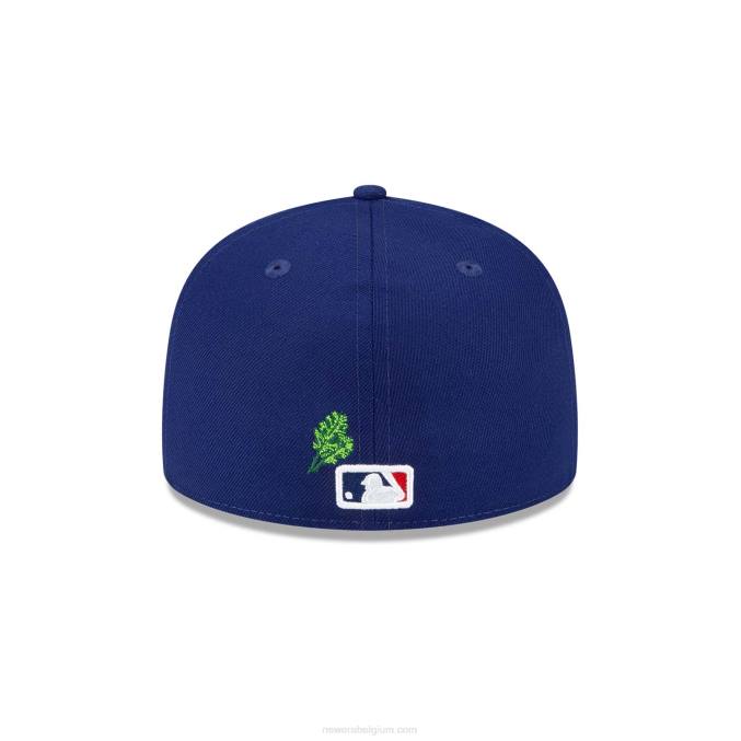 New Era la dodgers stateview donkerblauwe 59fifty getailleerde pet BT241398