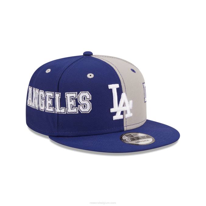 New Era la dodgers teamsplit donkerblauwe 9fifty snapback pet BT241886