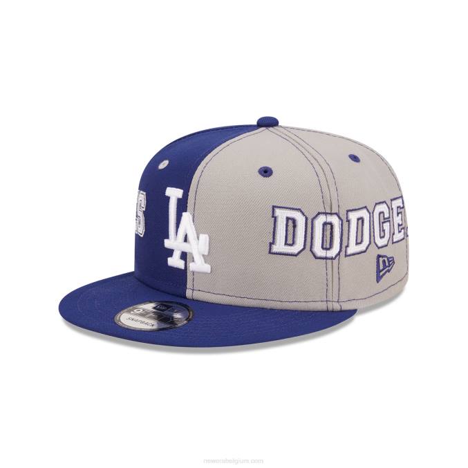 New Era la dodgers teamsplit donkerblauwe 9fifty snapback pet BT241886