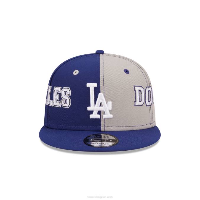New Era la dodgers teamsplit donkerblauwe 9fifty snapback pet BT241886