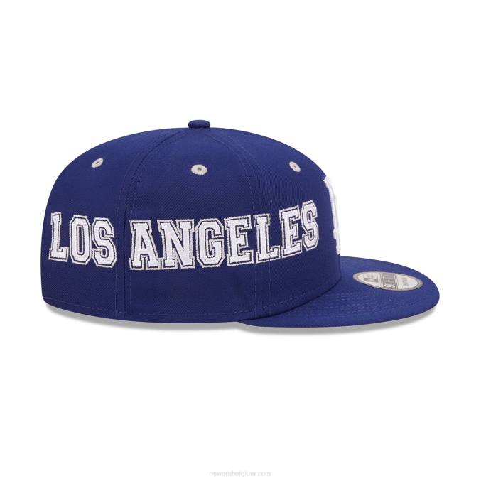 New Era la dodgers teamsplit donkerblauwe 9fifty snapback pet BT241886
