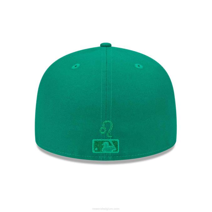 New Era la dodgers zodiac groen 59fifty getailleerde pet BT2468