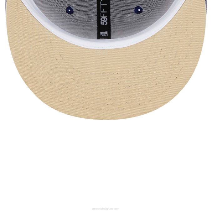 New Era la dodgers zuidwestelijke blauwe 59fifty getailleerde pet BT241357