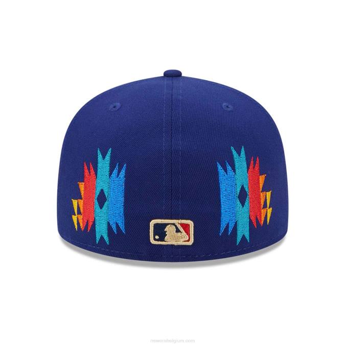 New Era la dodgers zuidwestelijke blauwe 59fifty getailleerde pet BT241357