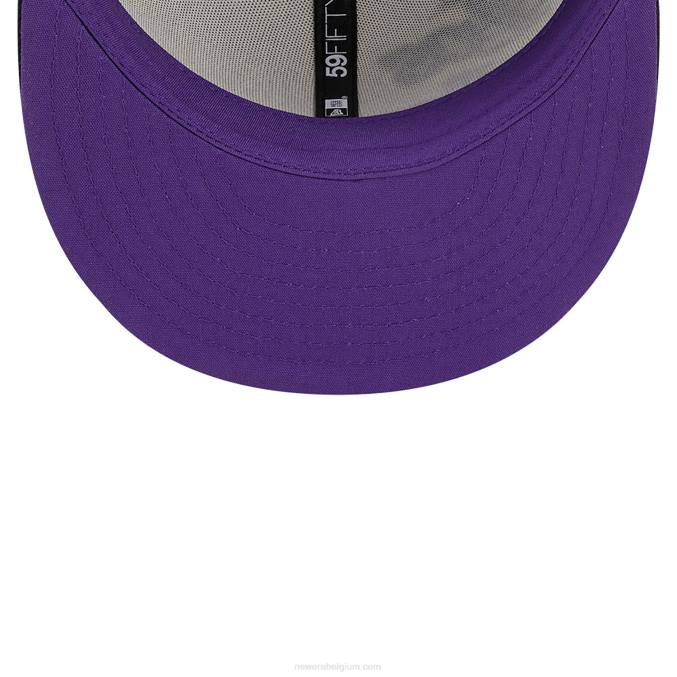 New Era la lakers authentics city edition witte 59fifty getailleerde pet BT24523