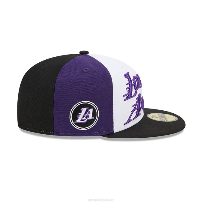 New Era la lakers authentics city edition witte 59fifty getailleerde pet BT24523