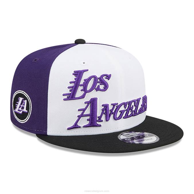 New Era la lakers authentics city edition witte 9fifty snapback pet BT242038