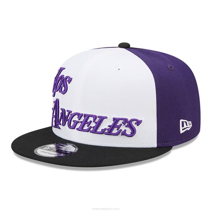 New Era la lakers authentics city edition witte 9fifty snapback pet BT242038
