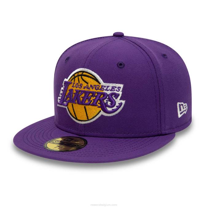 New Era la lakers citrus pop paarse 59fifty getailleerde pet BT2425