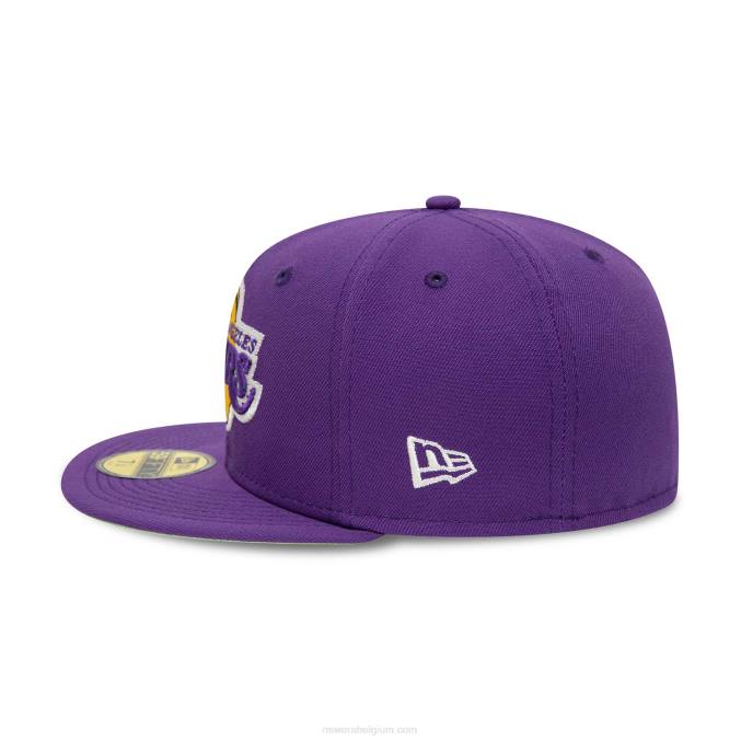 New Era la lakers citrus pop paarse 59fifty getailleerde pet BT2425