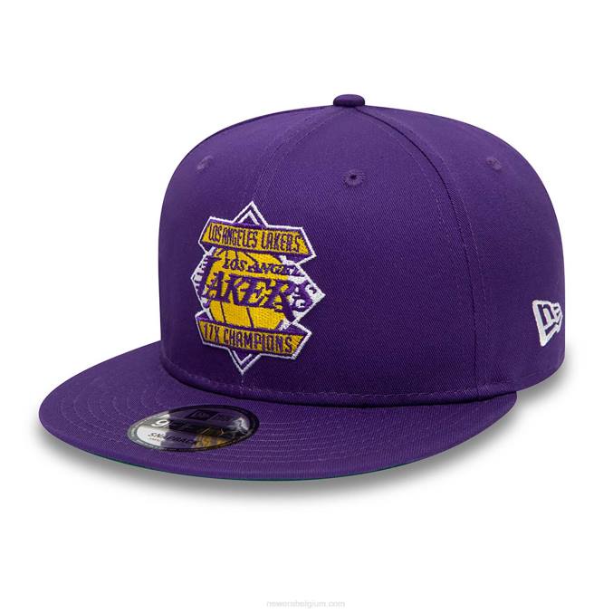 New Era la lakers diamond patch paarse 9fifty snapback pet BT241879