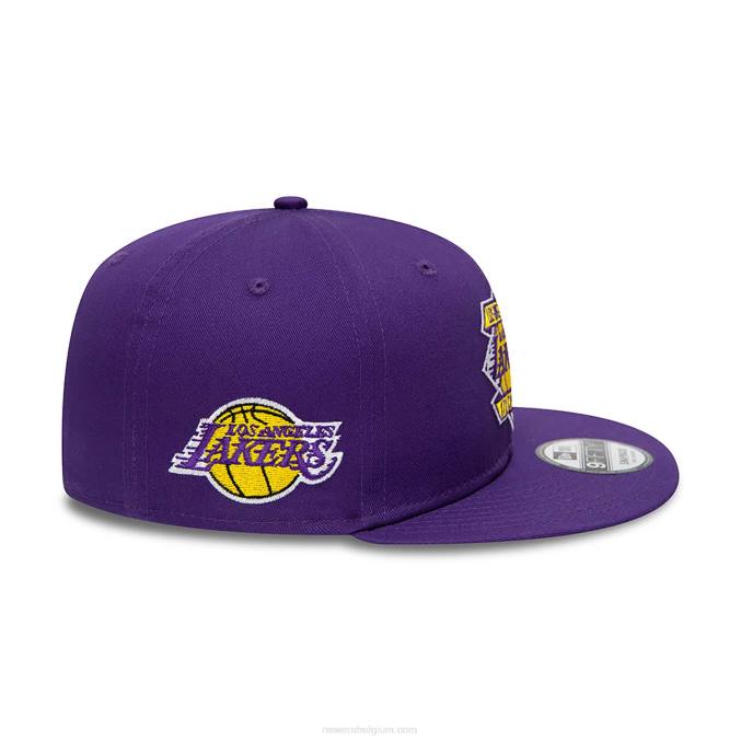 New Era la lakers diamond patch paarse 9fifty snapback pet BT241879