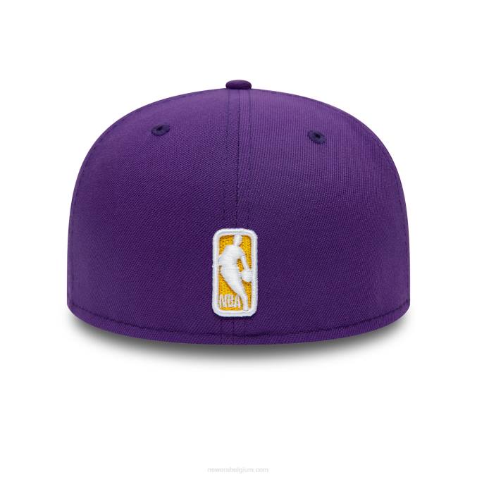 New Era la lakers dubbele logo paarse 59fifty pet BT24260
