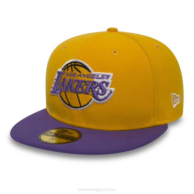 New Era la lakers essentiële gele 59fifty pet BT241154