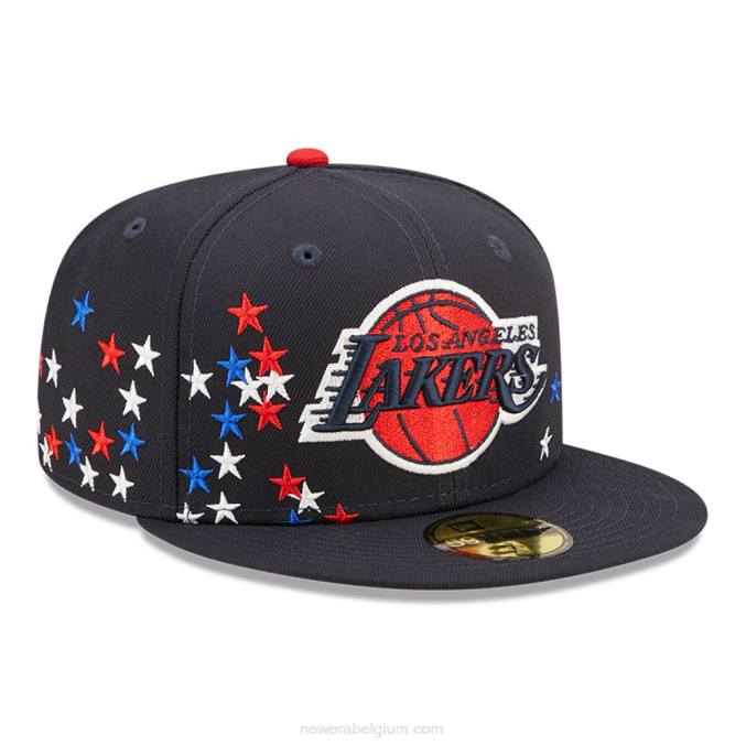 New Era la lakers nba americana marine 59fifty getailleerde pet BT24849
