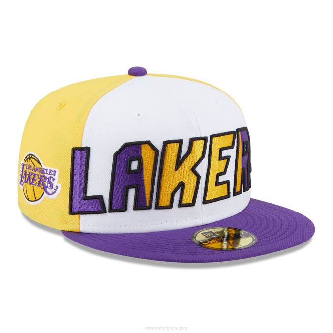 New Era la lakers nba back half paarse 59fifty fitted cap BT24692