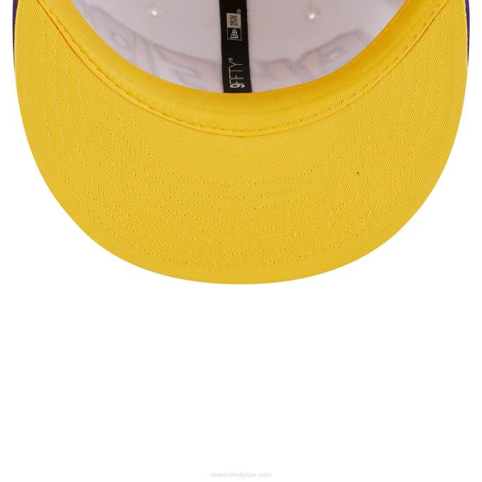 New Era la lakers nba back half paarse 9fifty snapback cap BT241937
